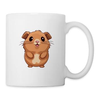 Meerschweinchen Niedlich Glücklich Kawaii Cartoon Clipart Anima - Tasse - Weiß - Rechts
