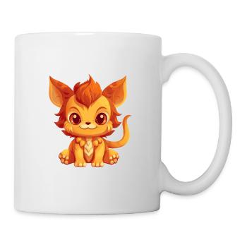 Chimera Cute Happy Kawaii Cartoon Clipart Animal - Mug - white - Right