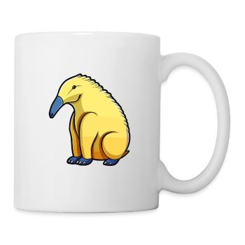 Ameisenbär Niedlich Glücklich Kawaii Cartoon Clipart Tier - Tasse - Weiß - Rechts