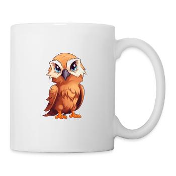 Adler Niedlich Glücklich Kawaii Cartoon Clipart Tier - Tasse - Weiß - Rechts