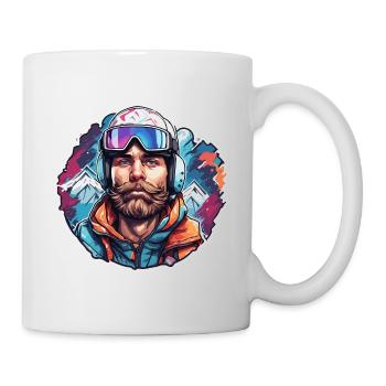 Snowboarder / Winter Sports / Piste / Snow / Alps - Mug - white - Right