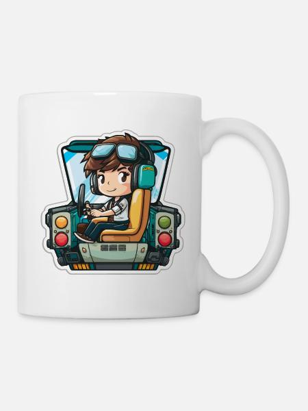 Der Flieger - Tasse - Weiß