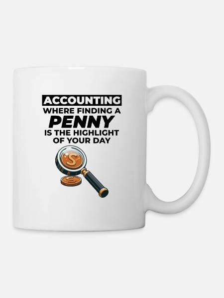 Comptable Comptabilité Tenue de livres Finance Drôle - Mug blanc - blanc