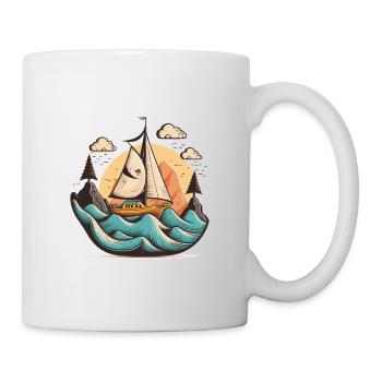 Der nautische Abenteurer - Tasse - Weiß - Rechts