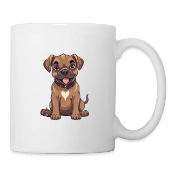 Perro De Presa Canario Hund Cartoon Kawaii Clipart - Tasse - Weiß - Rechts