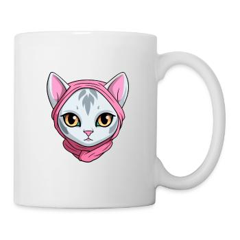 Arabian Mau Cat Cute Happy Kawaii Cartoon Clipart - Mug - white - Right