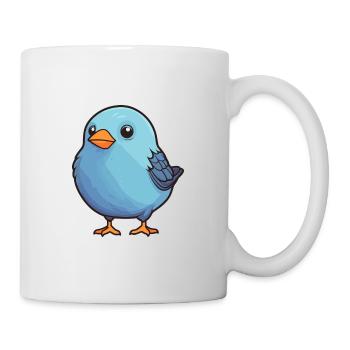Bird Cute Happy Kawaii Cartoon Clipart Animal - Mug - white - Right