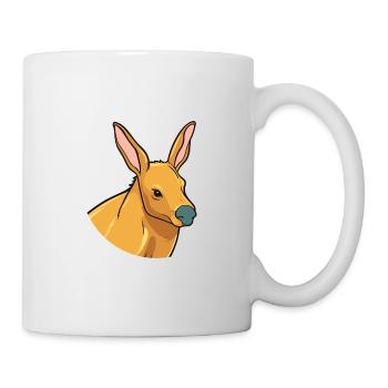 Aardvark Cute Happy Kawaii Cartoon Clipart Animal - Mug - white - Right