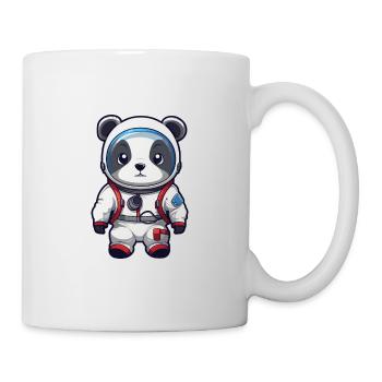 Astronaut Lustiger Panda Kawaii Cartoon Tier Haustier - Tasse - Weiß - Rechts