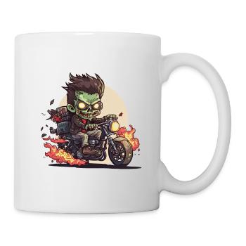 Smokin Zombie Biker - Mug - white - Right