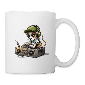 Smokin Chien DJ - Mug blanc - blanc - Droite
