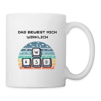 Das bewegt mich wirklich, Gaming Tasse - Tasse - Weiß - Rechts