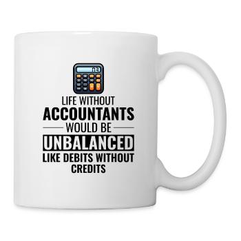 Accountant Accounting Bookkeeping Finance Funny - Mug - white - Right
