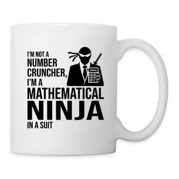 Ninja mathématique Comptable Comptable Finance - Mug blanc - blanc - Droite