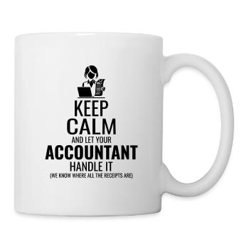 Accountant Accounting Bookkeeping Finance Funny - Mug - white - Right