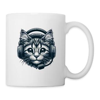 Cute Gamer Cat - Mug - white - Right