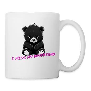 i Miss My Boyfriend sweet Teddy Bear Love - Mug - white - Right