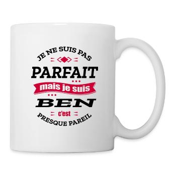 BEN PARFAIT - PRENOM BEN - Mug blanc - blanc - Droite