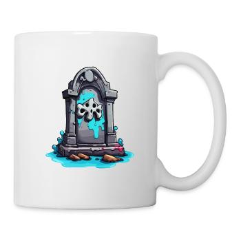 Pierre tombale / Souvenir / Tranquillité / Inoubliable / Mort - Mug blanc - blanc - Droite