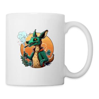 Känguru-Spritztour - Tasse - Weiß - Rechts