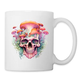Mushroom Skull for Mushroom Pickers Plant Lovers - Mug - white - Right