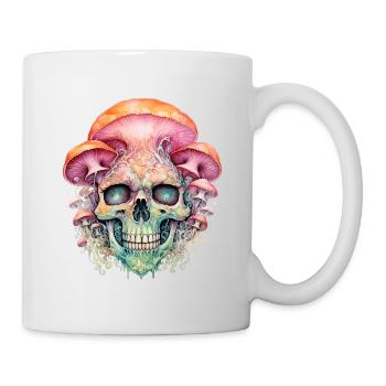 Mushroom Skull for Mushroom Pickers Plant Lovers - Mug - white - Right