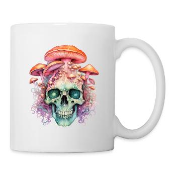Mushroom Skull for Mushroom Pickers Plant Lovers - Mug - white - Right