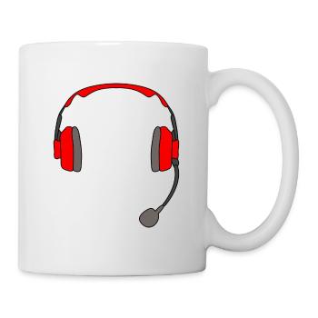 Headset Gaming Kopfhörer - Tasse - Weiß - Rechts