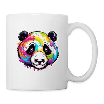 Panda / Tier / Zoo / Bambus / Wild / Kindlich - Tasse - Weiß - Rechts