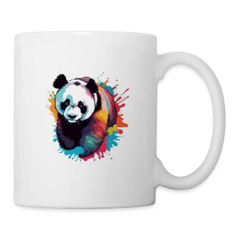Panda / Animal / Zoo / Bamboo / Wild / Childlike - Mug - white - Right