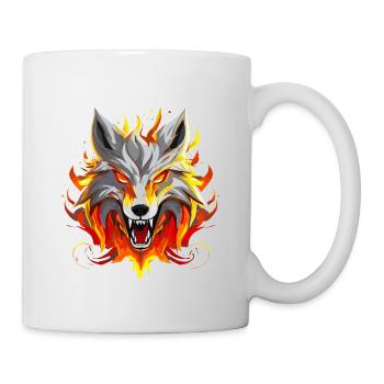 Wolf Flame - Mug - white - Right