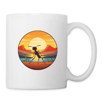Ant Colorful Watercolor Cartoon Kawaii Animal - Mug - white - Right