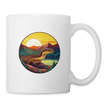 Anaconda Colorful Watercolor Cartoon Kawaii Animal - Mug - white - Right