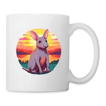 Aardvark Colorful Watercolor Cartoon Kawaii Animal - Mug - white - Right