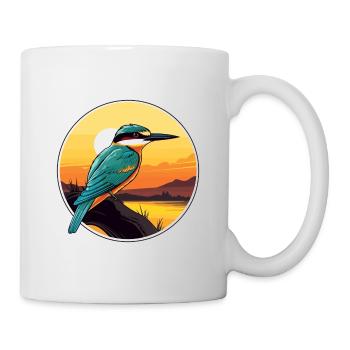 Bee Eater Colorful Watercolor Cartoon Kawaii Pet - Mug - white - Right