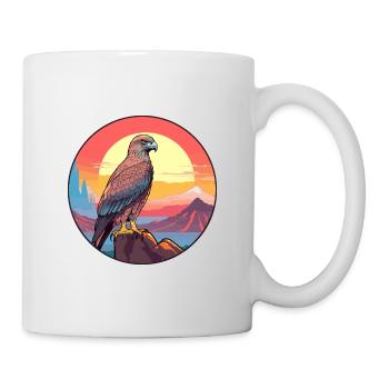 Buse colorée aquarelle dessin animé kawaii animal - Mug blanc - blanc - Droite