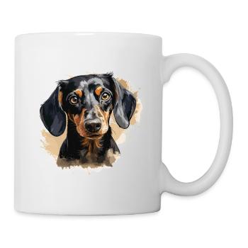 Dackel Hunde Tasse für alle Hundeliebhaber - Tasse - Weiß - Rechts