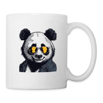 Panda / Tier / Zoo / Bambus / Wild / Kindlich - Tasse - Weiß - Rechts