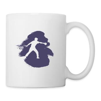 Table tennis ball Table tennis player Table tennis - Mug - white - Right