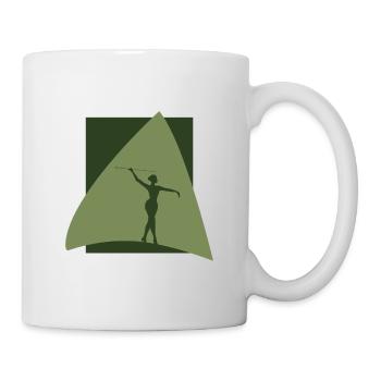 Bâton Twirling Twirling Rod Turning - Mug blanc - blanc - Droite