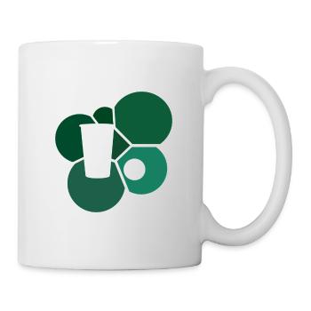 Bouteille de bière Party Beerpong - Mug blanc - blanc - Droite