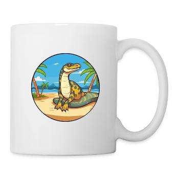 Anaconda Watercolor Cartoon Kawaii Clipart Animal - Mug - white - Right