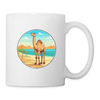 Camel Watercolor Cartoon Kawaii Clipart Animal - Mug - white - Right