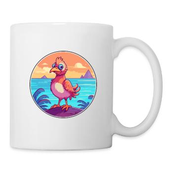Chicken Watercolor Cartoon Kawaii Clipart Animal - Mug - white - Right