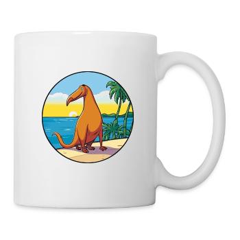 Anteater Watercolor Cartoon Kawaii Clipart Animal - Mug - white - Right