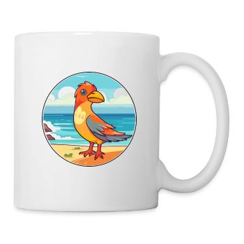 Bird Watercolor Cartoon Kawaii Clipart Animal - Mug - white - Right
