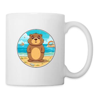 Gopher Watercolor Cartoon Kawaii Clipart Animal - Mug - white - Right