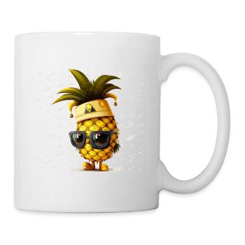 Ananas-Paradies - Tasse - Weiß - Rechts