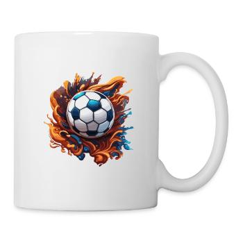 Soccer / Game / Ball / Field / Shooting - Mug - white - Right