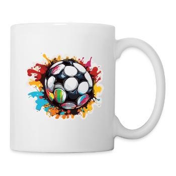 Soccer / Game / Ball / Field / Shooting - Mug - white - Right